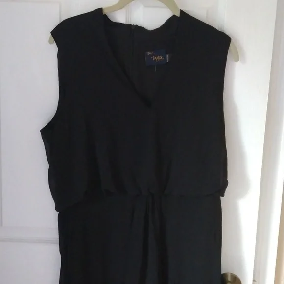 Just...Taylor Long Black Dress Size 12 Nwt - Picture 3 of 8